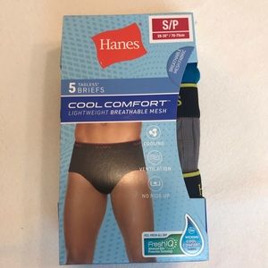Men’s underwear briefs 5 pack size small NWT